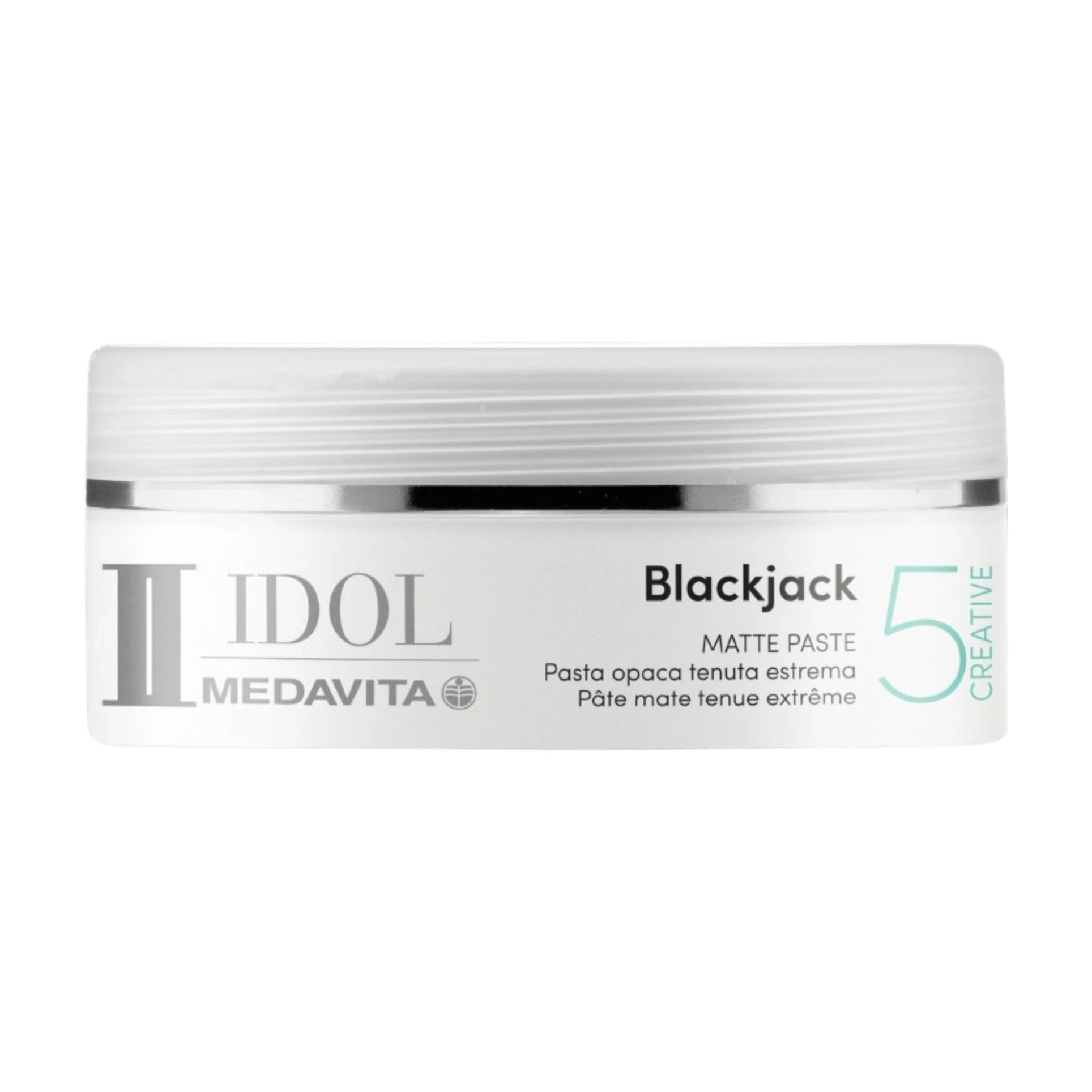 Матова паста для укладання волосся Medavita Idol Blackjack Matte Paste екстрасильної фіксації, 100 мл